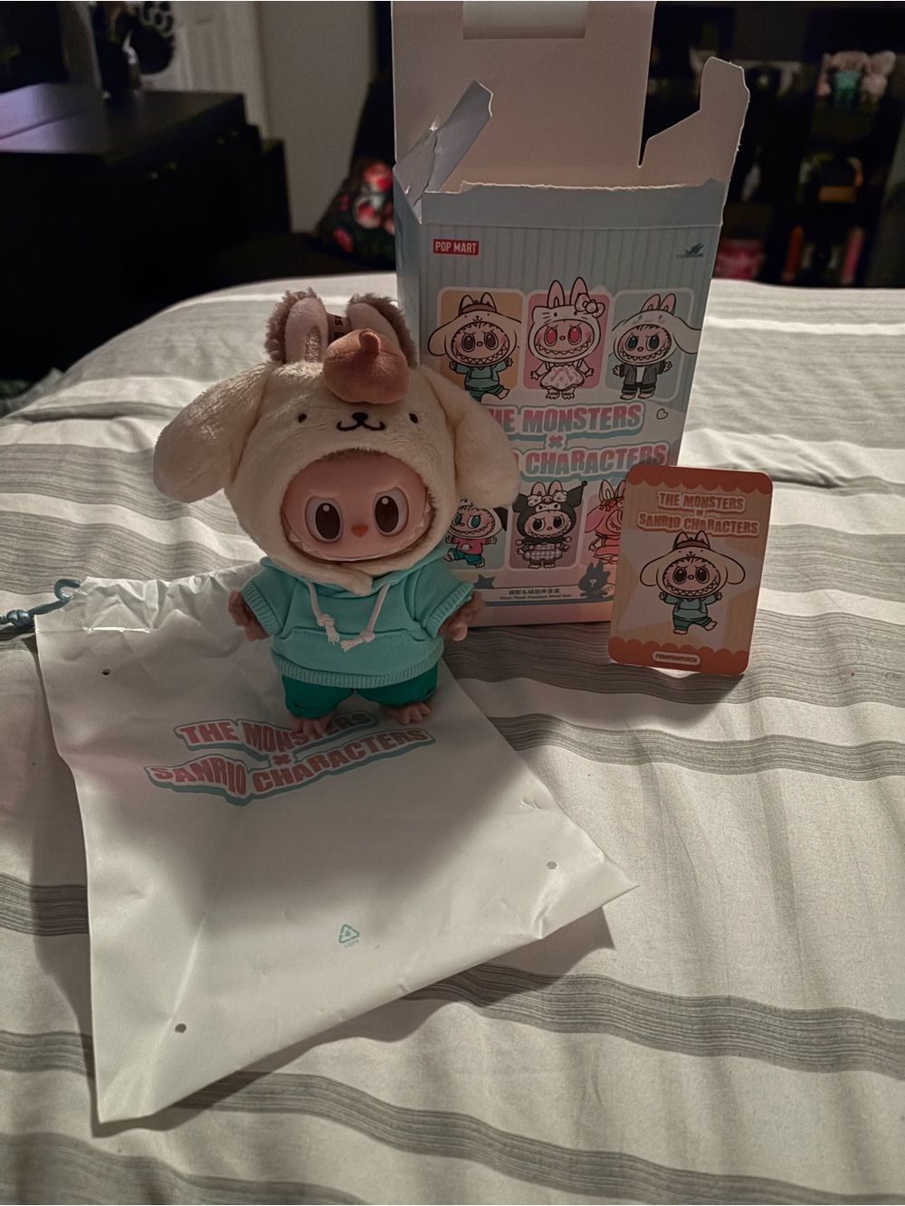 POP MART The Monsters x Sanrio Characters Vinyl Plush Blind Box with Pompompurin - Picture 7 of 7